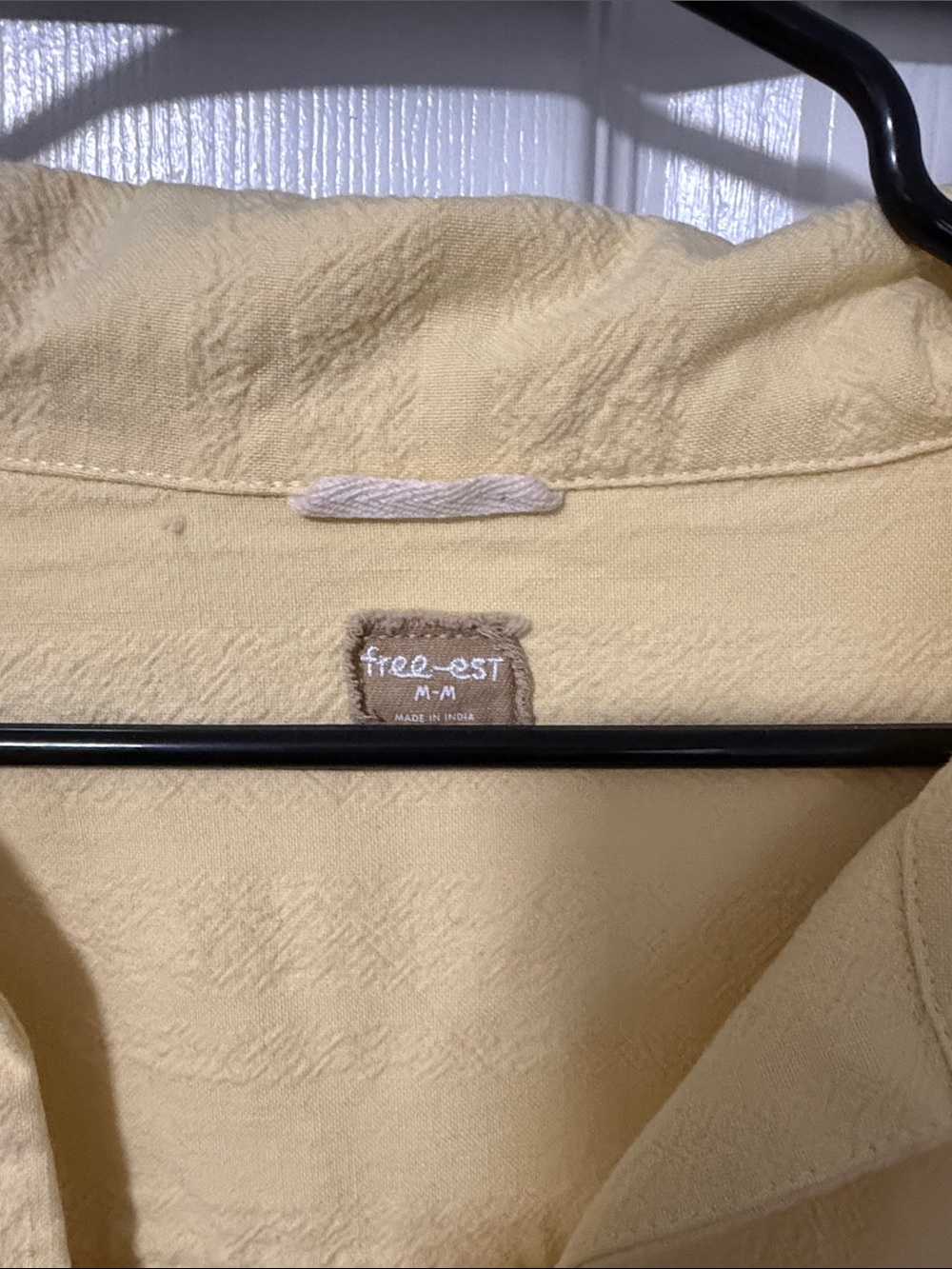 Free People Pale Yellow Two-Piece Pajama Set - Picture 2 of 11